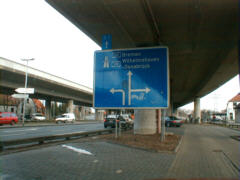 Autobahnauffahrt in Oldenburg