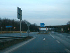 Autobahnauffahrt in Oldenburg