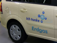 Das 50.000 Erdgas-Fahrzeug - ein Opel Zafira